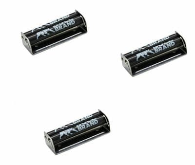 3 X Bull Brand Regular 70mm Metal Rolling Machine Cigarette Metal Rolling Machin