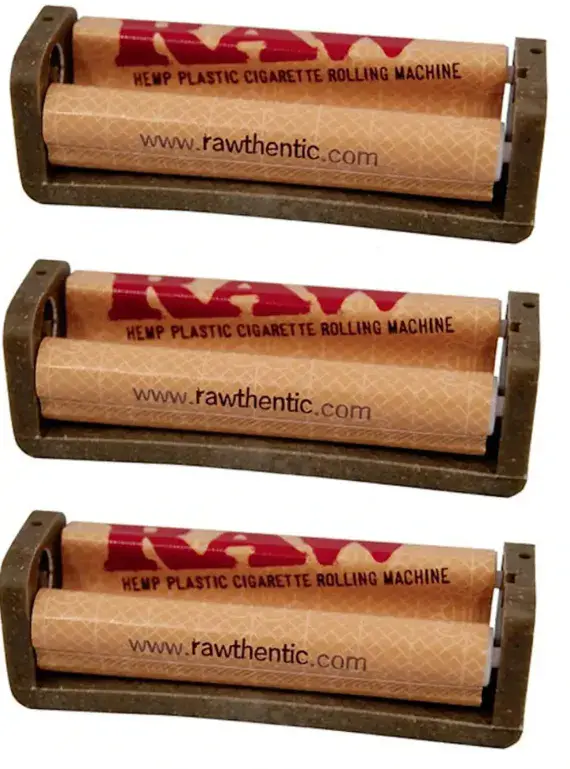 3 x Raw  Plastic King Size Rolling Machine 110mm