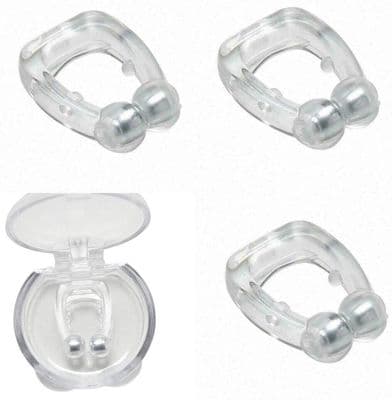 4x Anti Snoring Nasal Snore Stopper Silicone Magnetic Sleep Aid Nose Clip Device