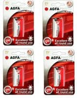9V 9 VOLT PP3 ZINC CHLORIDE BATTERIES FOR SMOKE ALARM LONG LIFE 4 pack