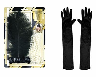 Flapper Ladies set Fancy Dress Hen Night 1920's flapper set