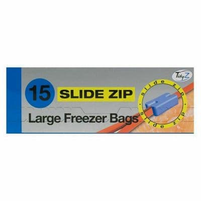 FREEZER FOOD BAG WITH ZIPS RESEALABLE AND REUSABLE FREEZER FOOD BAGS 15 PACK