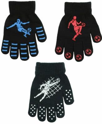 Garçons Enfants Thermique Magique Anti-dérapant Gants Foot Modèles Hiver Taille