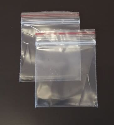 Grip Seal Small Plasti Bags Resealable Press Seal Poly Clear Zip Lock Baggy 100