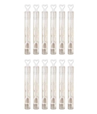 HEART WAND WEDDING BUBBLE TUBES Party Bag Filler Favours Table Decor