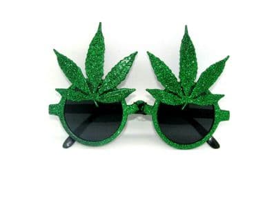 KGM Leaf glitter print Classic style plastic Frame retro Sunglasses - Women`s Me