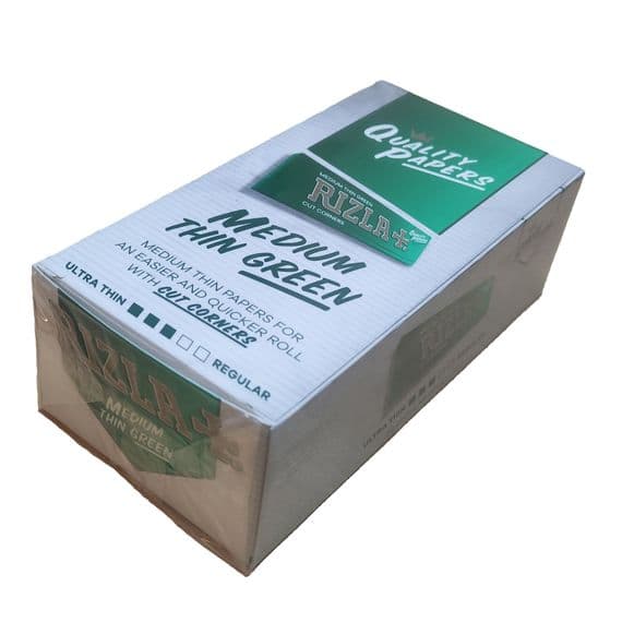 Original Rizla Green Regular Standard Cigarette Rolling Papers 50 booklets