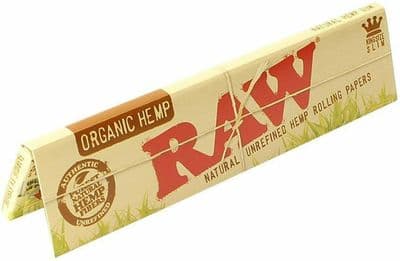 RAW Organic Papers  Kingsize Slim Rolling Papers Booklets 12 booklets