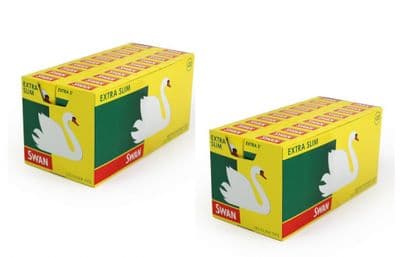 Swan Extra Slim Tips - 40 Packets(2 Boxes of 20 Packets