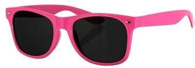 Vintage Pink Frame Dark Lens Wayfare Sunglasses Style Retro Unisex Mens Womens UV400