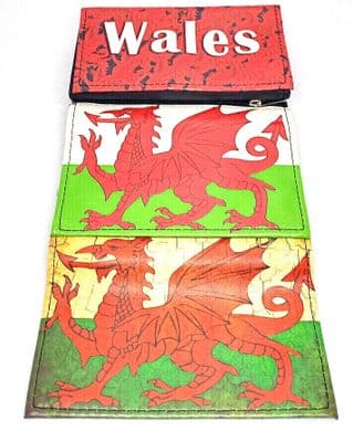 Wales Tobacco Pouch Vinyl Faux Leather Tobacco Pouch welsh tobacco Pouch