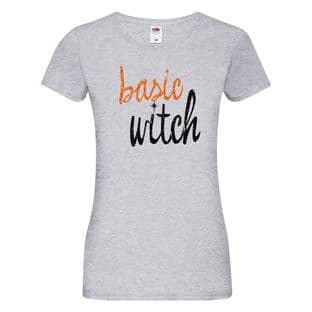 Basic Witch Glitter Womens Tshirt (more colours available)