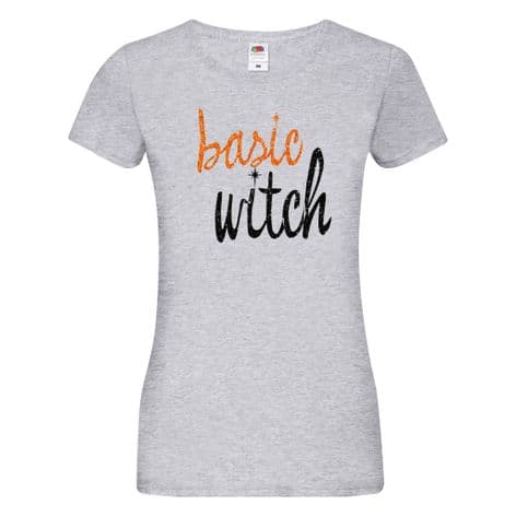 Basic Witch Glitter Womens Tshirt (more colours available)