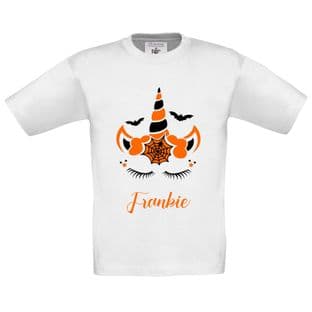 Halloween Unicorn Personalised Tshirt