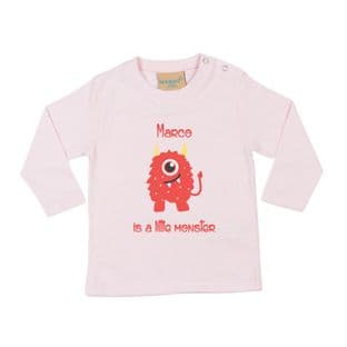 Little Monster Personalised Tshirt (more colours available)