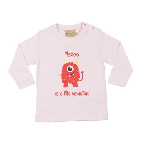 Little Monster Personalised Tshirt (more colours available)