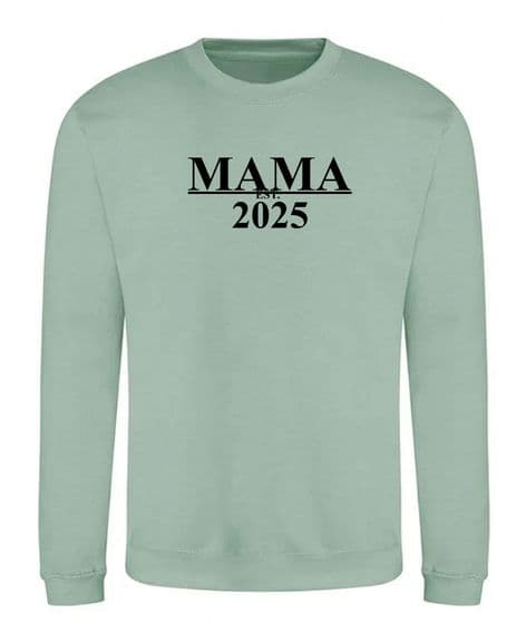Mama established embroidered Sweatshirt