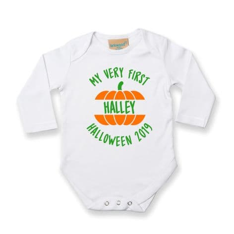 My First Halloween Personalised Baby Grow