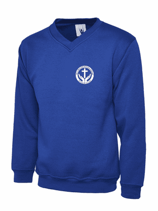 St Luke's v-neck sweatshirt