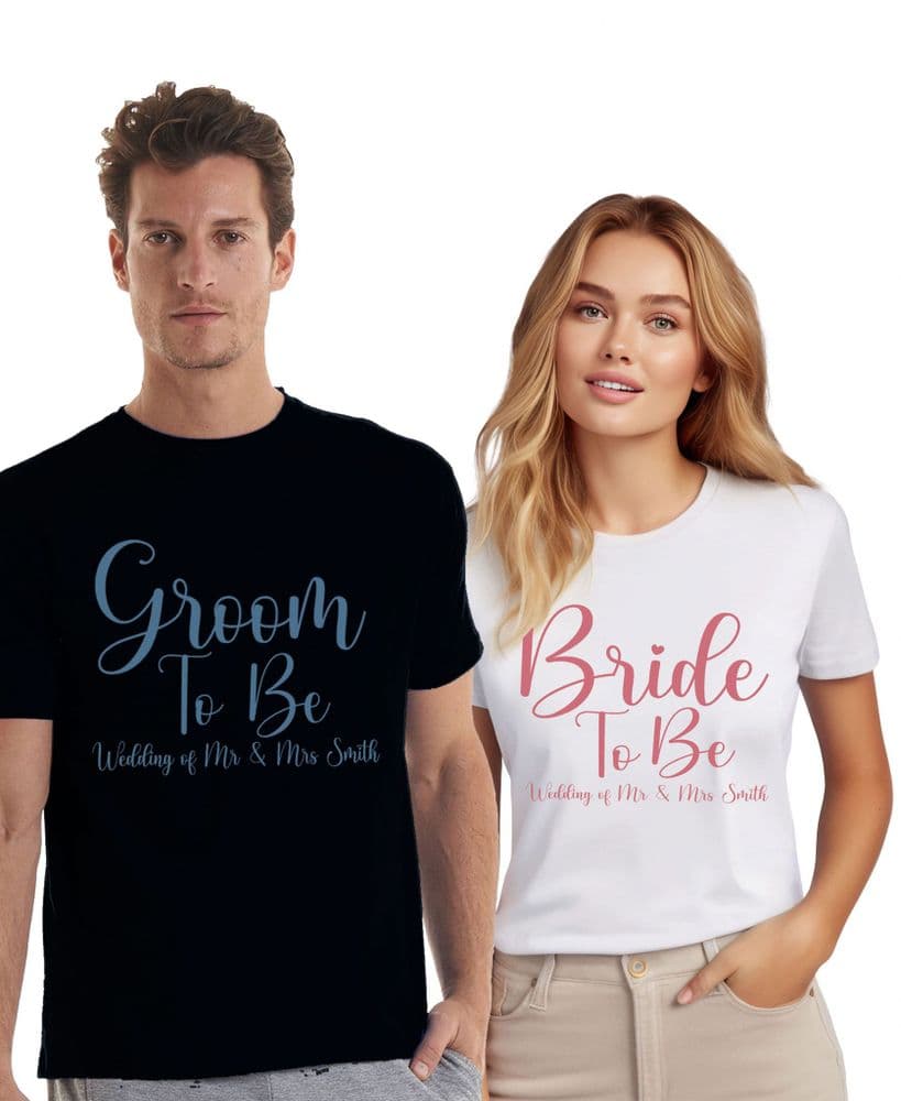 "Married AF" T-Shirt - Wedding, Honeymoon Gift For Bride & Groom, Unisex Black Cotton Tee
