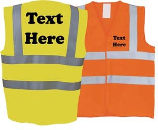 Velcro Hi Vis Waistcoat