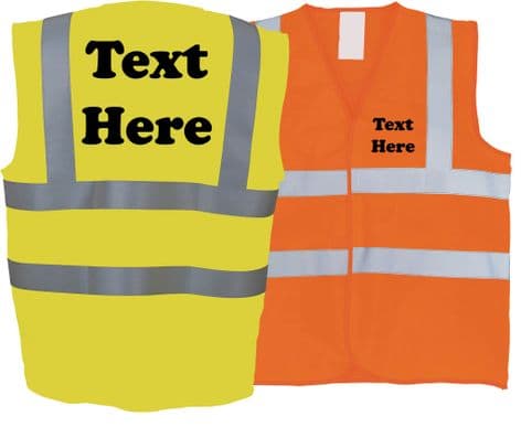 Velcro Hi Vis Waistcoat