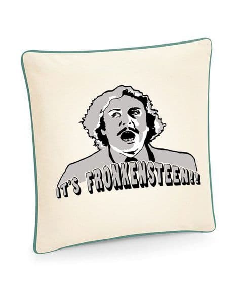 Young Frankenstein cotton piped cushion cover