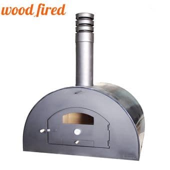 Black tripple insulated commercial rated portable wood fired pizza oven