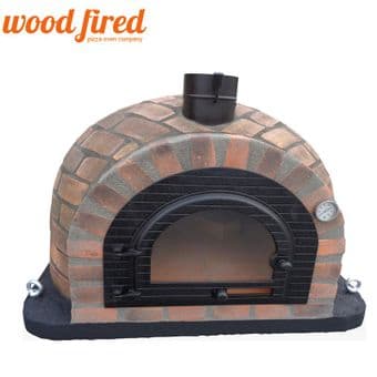 PRESTIGE RUSTICO BRICK WOOD FIRED PIZZA OVEN WITH CAST IRON DOOR 100CM