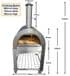 roma wood fired pizza oven stainless steel extra large with stand