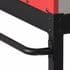 sicily wood fired pizza oven in red with stand and chimney