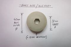 ENG...Cap, left-side crankcase cover, Dinli 450 + XLC500