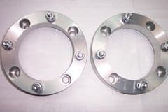 WS. Pair of 156mm PCD front wheel spacers,  Q250,  XLC300,  XLC500, etc.