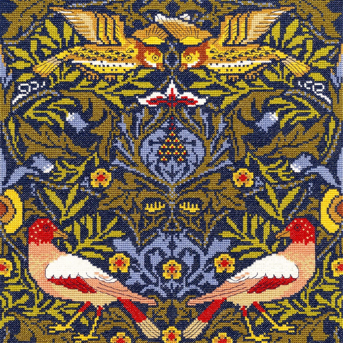 "Bird" Counted Cross Stitch Kit by William Morris