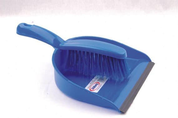 Professional Dustpan & Brush Set Stiff Bristles