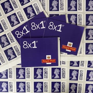 50 x GB 1st Class Barcode Issue Mint Stamps for Postage