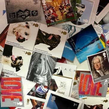 50 x GB 1st Class Mint Stamps for Postage