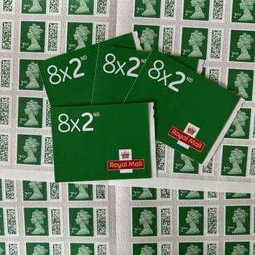 50 x GB 2nd Class Barcode Issue Mint Stamps for Postage