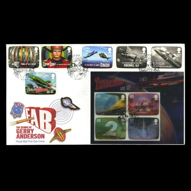 TUT4455 - GB - Covers - QEII - Thunderbirds Are GO! Unique IMPERFORATE