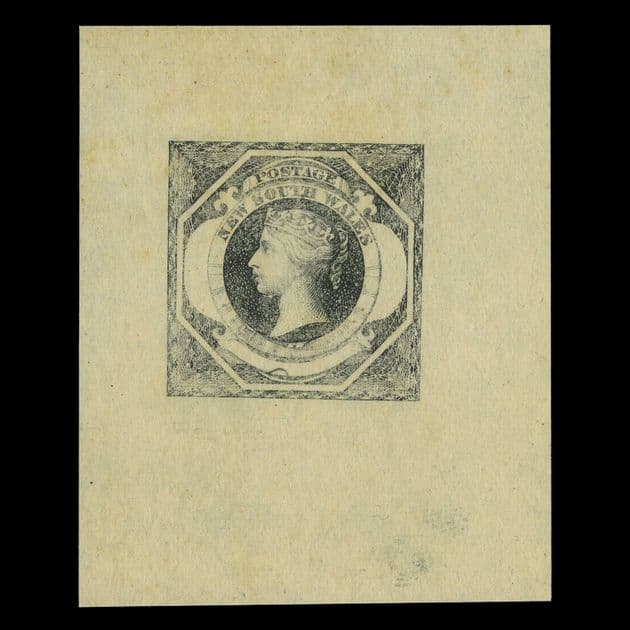 TUT5425 - Australia - States - NSW - 1854 Later Printed Void 1/- Die Proof VF