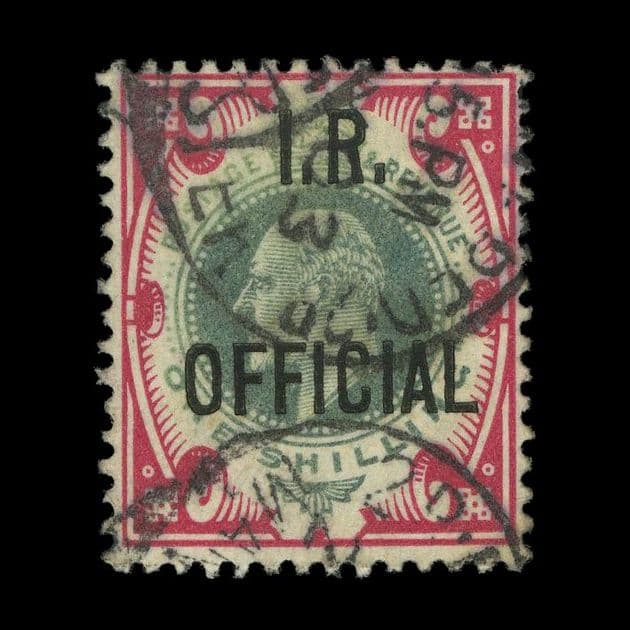 TUT5542 - GB KEVII I.R. OFFICIAL 1s. Superb Used BPA