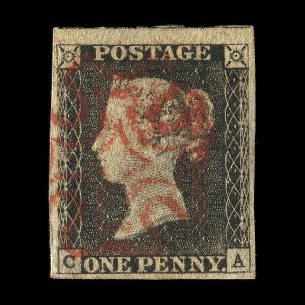 TUT5680 - GB 1d. Grey-black 4 Very Fine-Massive Mgns