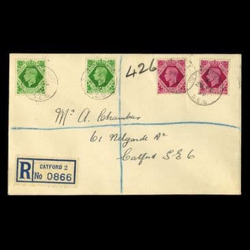 TUT5792 - GB KGVI 7d & 8d ONE Day Early Premature FDC