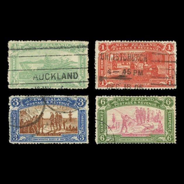 TUT5997 - New Zealand - 1906 CHRISTCHURCH EXHIBITION Set 4v. F.U