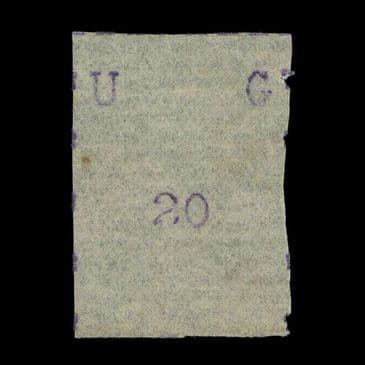 TUT6036 - Uganda QV Narrow Letters, Narrow Stamp 20 (c) M
