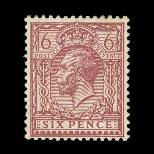 TUT6068 - GB KGV P.14 Simple Cypher 6d. UM NH full OG