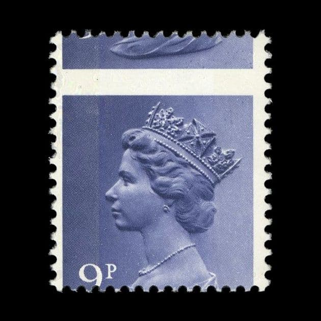 TUT6073 - GB QEII Machin 9p. Violet Superb MisPerf UM