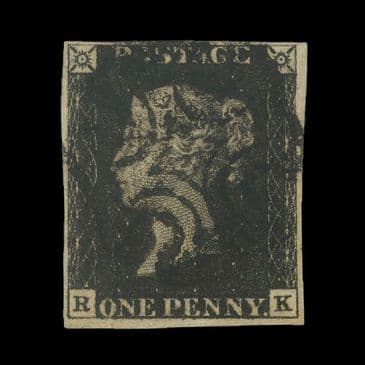 TUT6139 - GB QV 1d. Black Plate 8 Black MC Fine Used