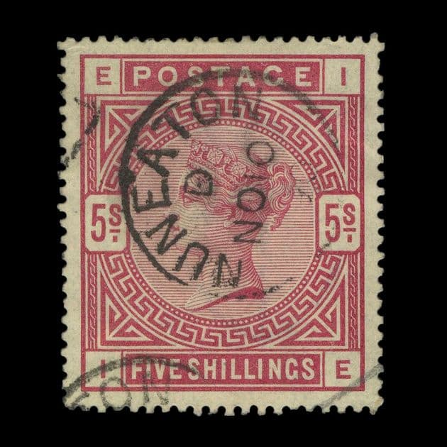 TUT6142 - GB QV 5s. Rose SON by Fine NUNEATION CDS