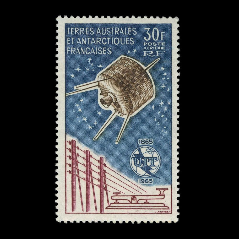 TUT6156 - France 1965 AIR ITU Centenary 30f Superb UM NH